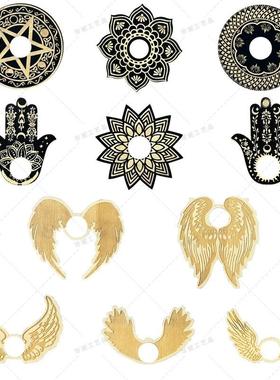 新款水晶球展示架黑色木水晶球架 迷你水晶球展示架 木质球体底座