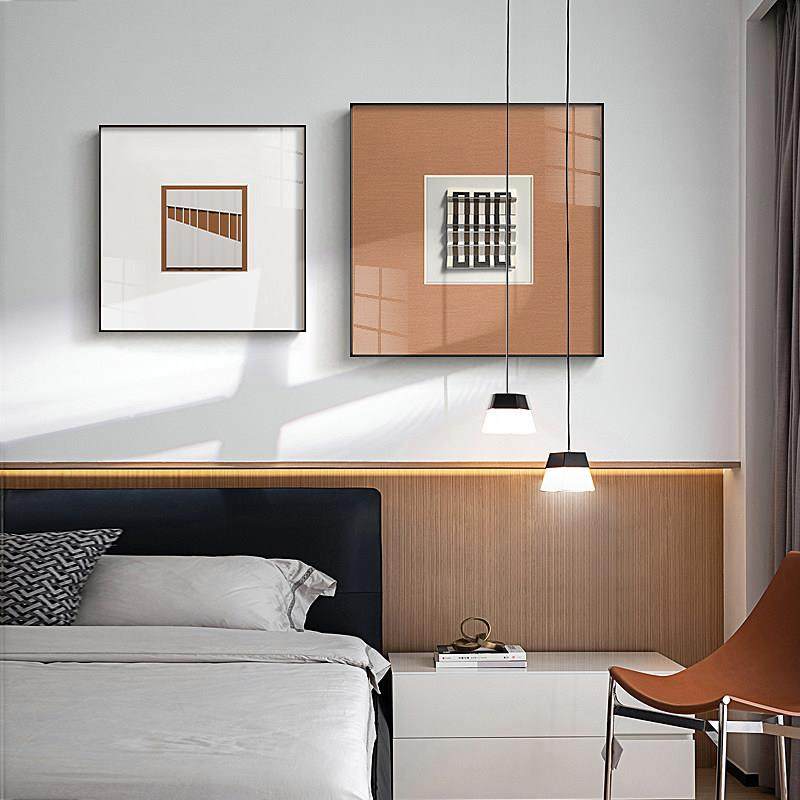 元素的空间 现代简约抽象装饰画餐厅软装挂画铝合金外框卡纸壁画,淘宝优惠券,粉丝福利购,淘宝优惠卷