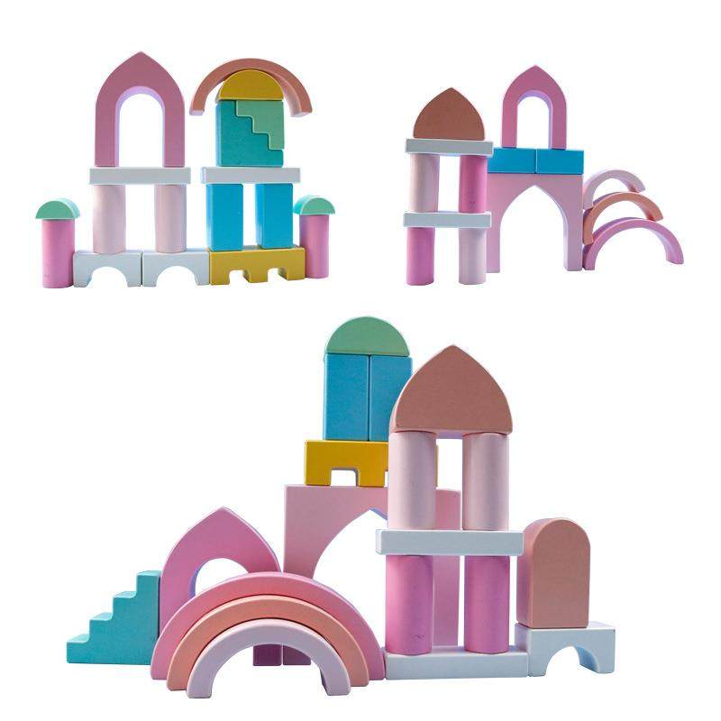 木制大颗粒彩虹城堡积木儿童益智1-3岁宝宝早教创意拼搭积木玩具,淘宝优惠券,粉丝福利购,淘宝优惠卷