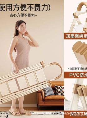梯子家用折叠梯加厚加宽铝合金乔迁人字梯伸缩四步五步小楼梯步梯