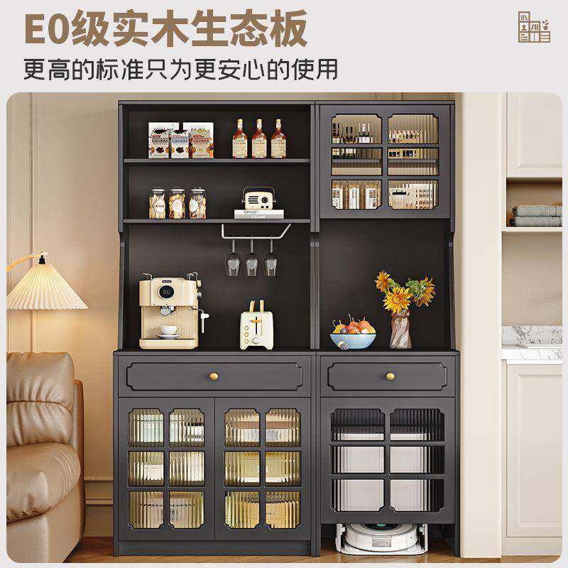 实木餐边柜橱柜碗柜收纳餐具柜小户型奶油风茶水柜靠墙柜子储物柜,淘宝优惠券,粉丝福利购,淘宝优惠卷