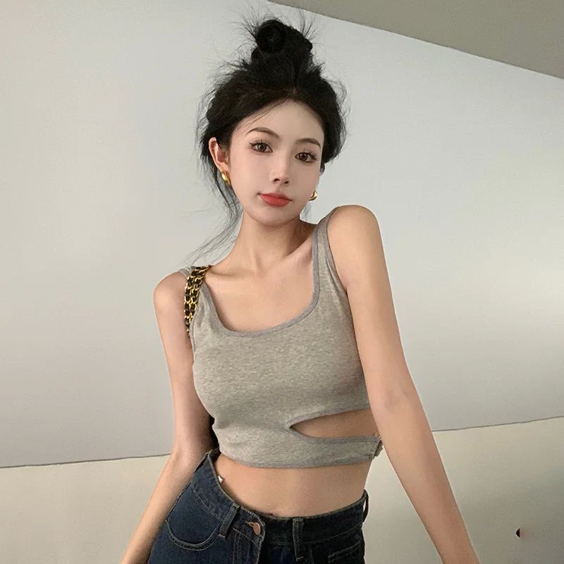 Women's Camisole Casual Fashion Underwear Tank Top Korean Ve - 图1