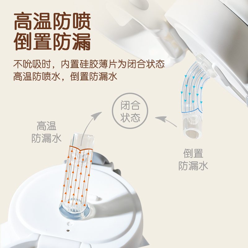 ubmom吸管学饮杯6个月以上宝宝鸭嘴杯奶瓶直饮杯儿童水杯防呛水壶