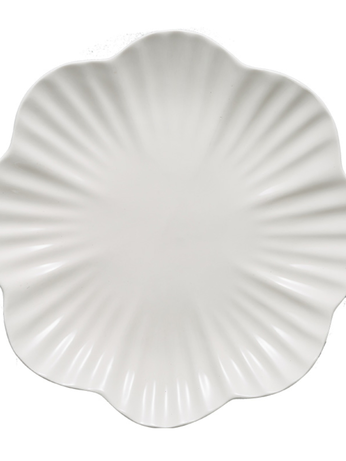 新品盘子6个装陶瓷菜盘子家用中式餐具简约花式异形盘白瓷碟子酒 - 图1