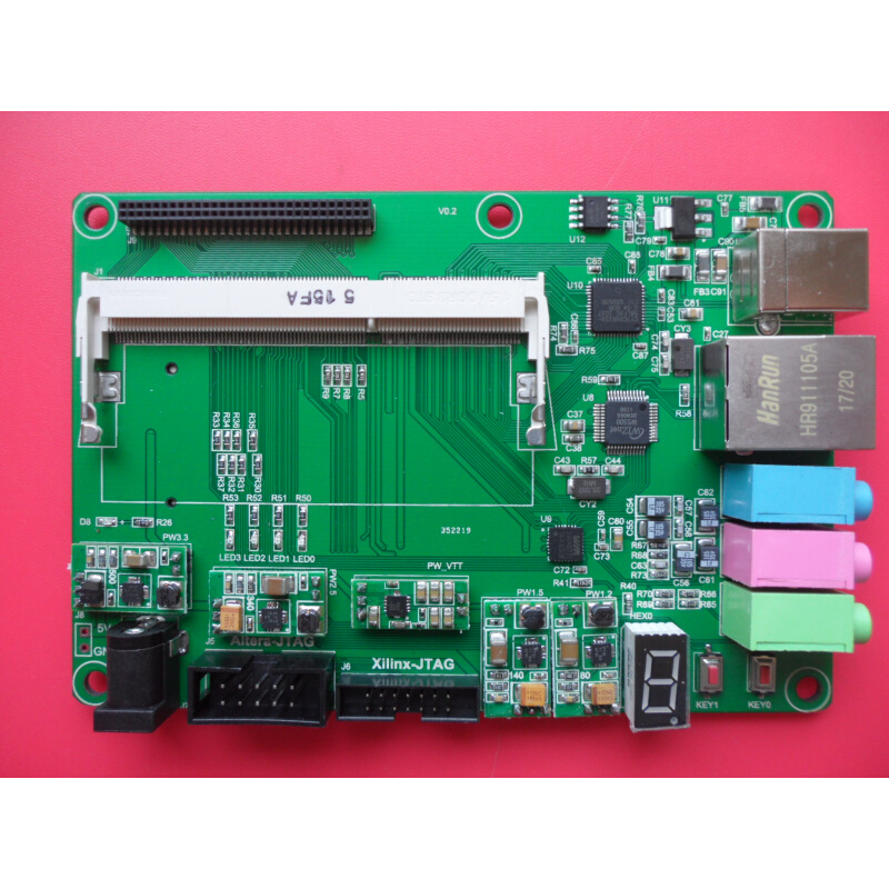 Xilinx FPGA XC6SLX16核心板扩展板套装金手指(GF)接口-图0