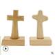 木质十字架摆件实木12cm高教礼品工艺礼品摆饰桌摆摆件手握生日探