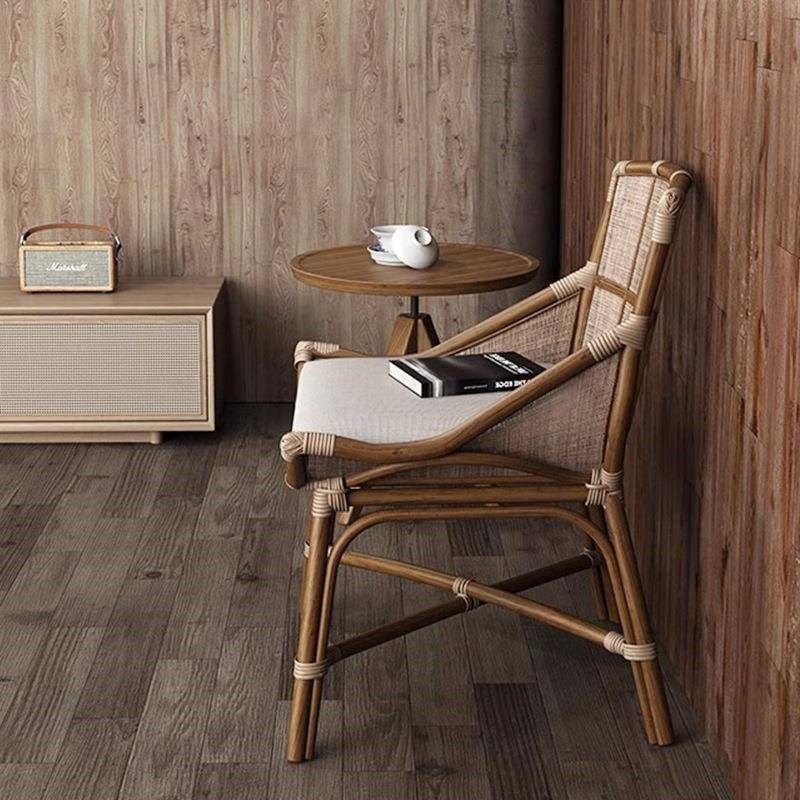 北欧藤编餐椅家用中m古椅阳台休闲椅酒店民宿诧寂风懒人沙发椅ins,淘宝优惠券,粉丝福利购,淘宝优惠卷