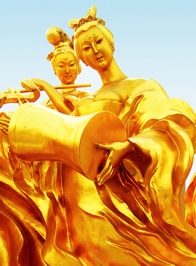 定制大型户外广场景观雕塑v公园玻璃钢仿抽象艺术品塑像铜雕可定