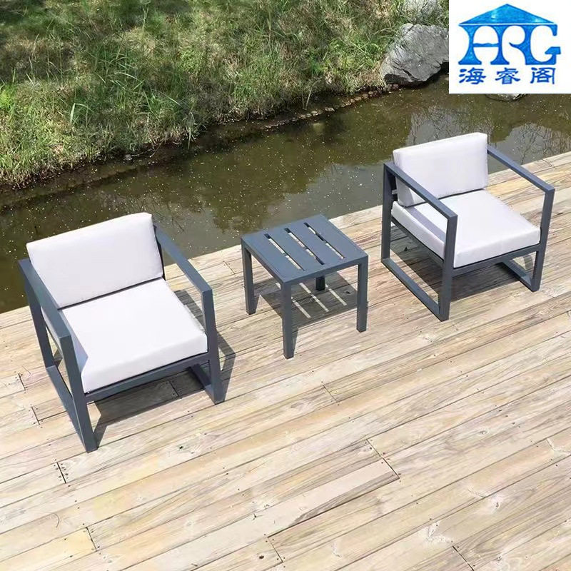 户外休闲铝合金沙发茶几组合 庭院三人花园民宿家具 露天防水座椅,淘宝优惠券,粉丝福利购,淘宝优惠卷