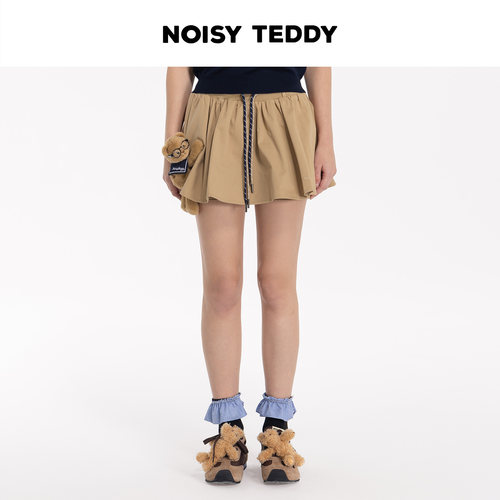 NOISY TEDDY26夏季新款可爱立体熊时尚潮流女士休闲短裤舒适百搭 - 图1