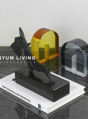 现货速发样板g房间售楼处文艺狗刀刀艺术家居动物客厅书房软装饰