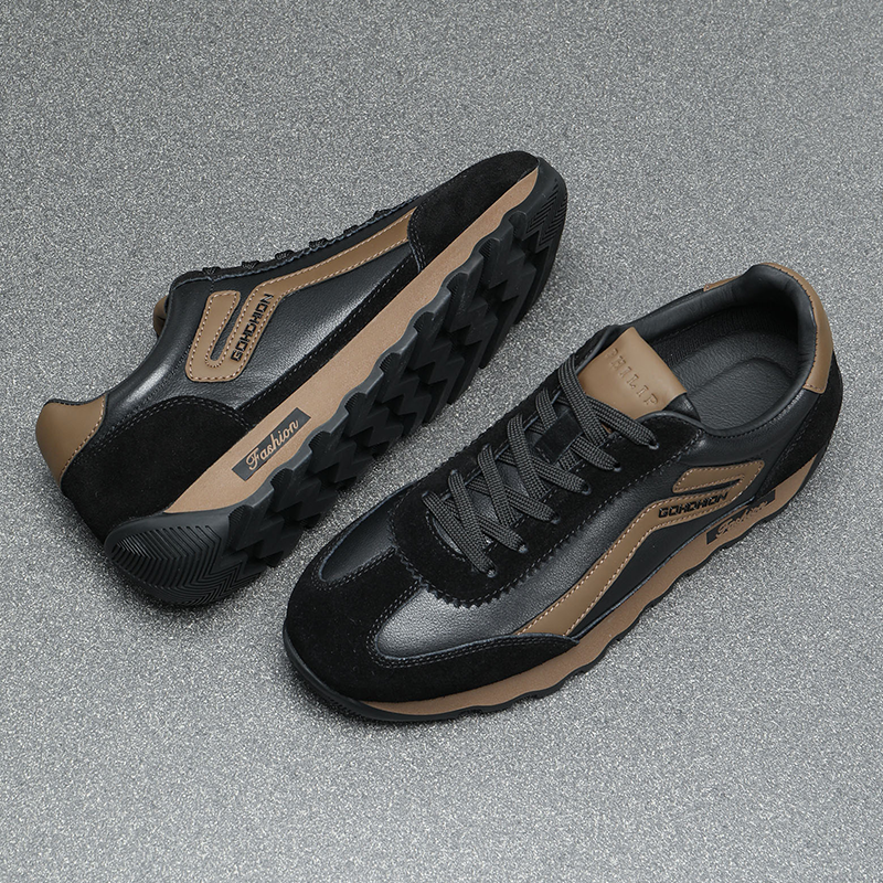 真皮运动男鞋全牛皮阿甘鞋2025冬季新款软底板鞋百搭潮男士休闲鞋,淘宝优惠券,粉丝福利购,淘宝优惠卷