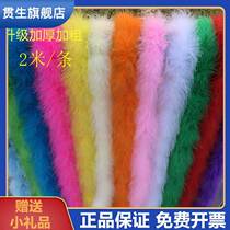 Full suede thickened feather strips Encrypted Turkey Feather Strips Ostrich Wool Wedding Celebration Decoration Stage Leather Grass Clothing Accessories
