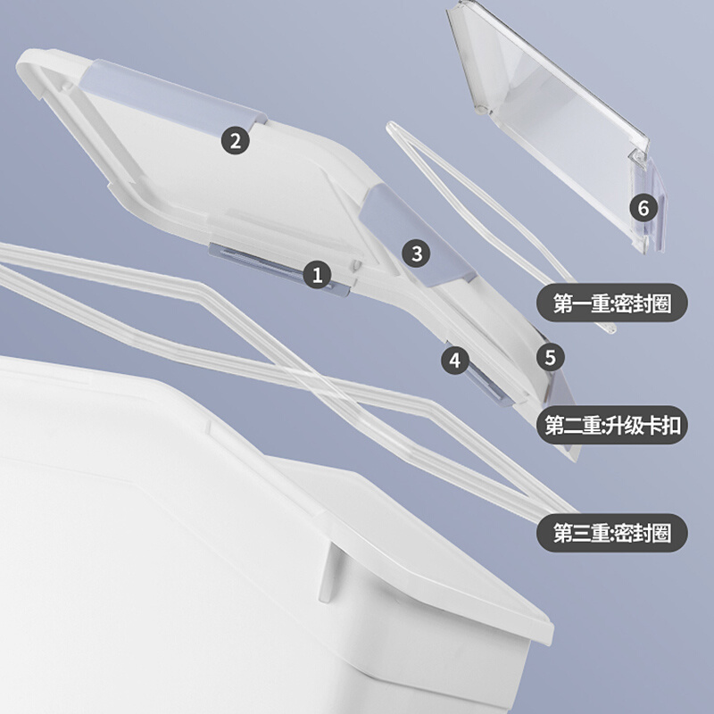 米桶面粉储存罐50斤防潮防虫密封家用储米箱30装大米收纳盒存米面-图0