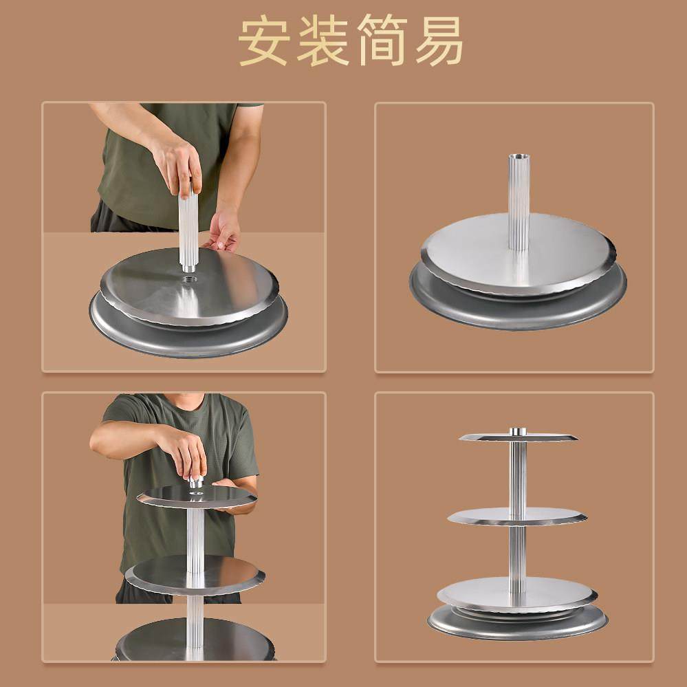 婚庆加厚多层铝合金生日蛋糕架烘焙展示支架6层8层10层单柱蛋糕架,淘宝优惠券,粉丝福利购,淘宝优惠卷