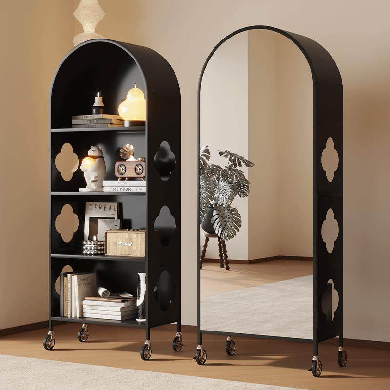 法式轻奢高级感可移动创意全身镜全身镜落地镜家用全身镜书柜一体,淘宝优惠券,粉丝福利购,淘宝优惠卷