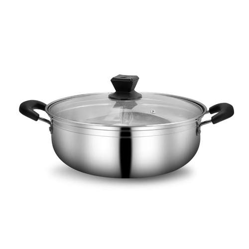 304不锈钢加厚火锅锅鸳鸯锅家用锅汤锅电磁炉专用火锅锅子商用锅 - 图3