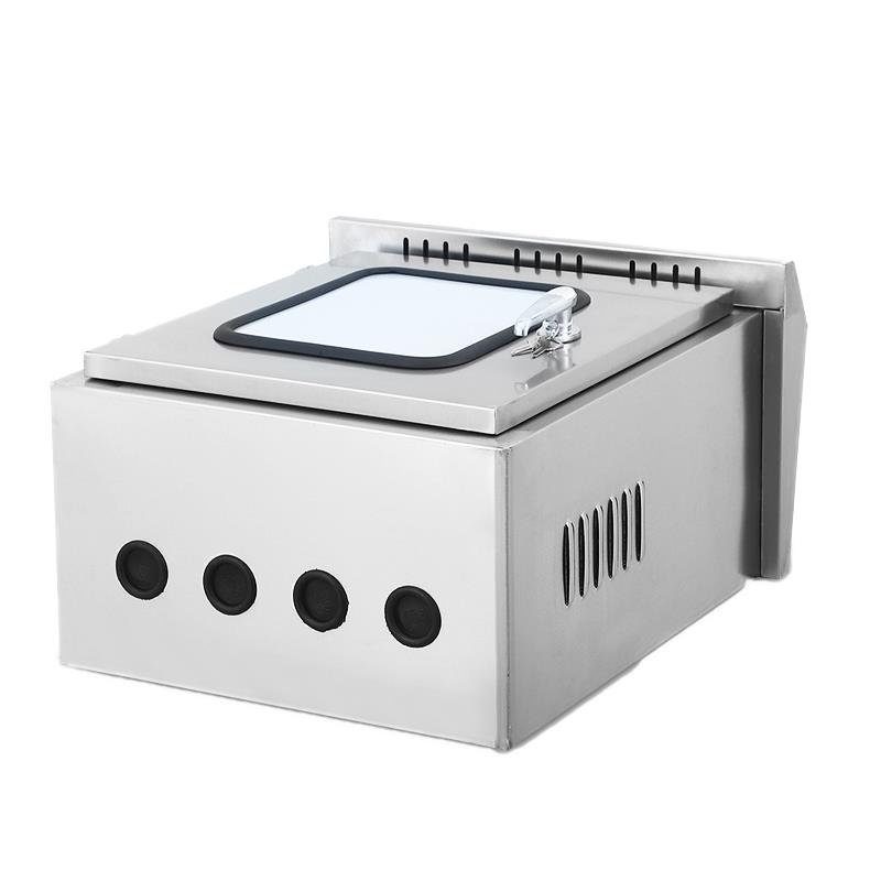 户外304不锈钢双门配电箱内外门监控箱仪表箱抱箍成套组装 - 图2