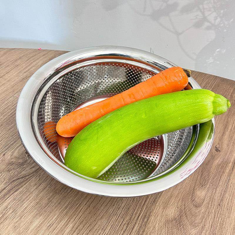 304不锈钢亮面沥水盆洗菜盆沥水篮淘米盆洗水果家用厨房沥水洗菜,淘宝优惠券,粉丝福利购,淘宝优惠卷