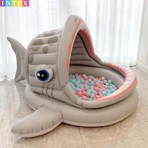 Child Inflatable Castle Baby Marine Ball Pool Swimming Pool Fencing Indoor Po Po Pool Home Toddler Shark