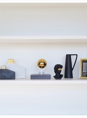 现代样板间玄关书柜简约软装家居饰品相框挂画创意陶瓷摆件ZH3085