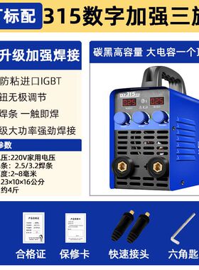 德国进口电焊机220V380V全自动两用家用小型315手提式迷你250全铜