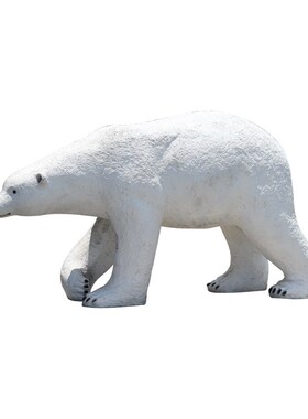 户外仿真c北极熊摆件玻璃钢大型动物雕塑庭院公园商场景区景观装