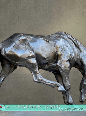 园林景观大型仿真动物主题塑像定制户外广场马雕塑铜雕Z艺术品摆