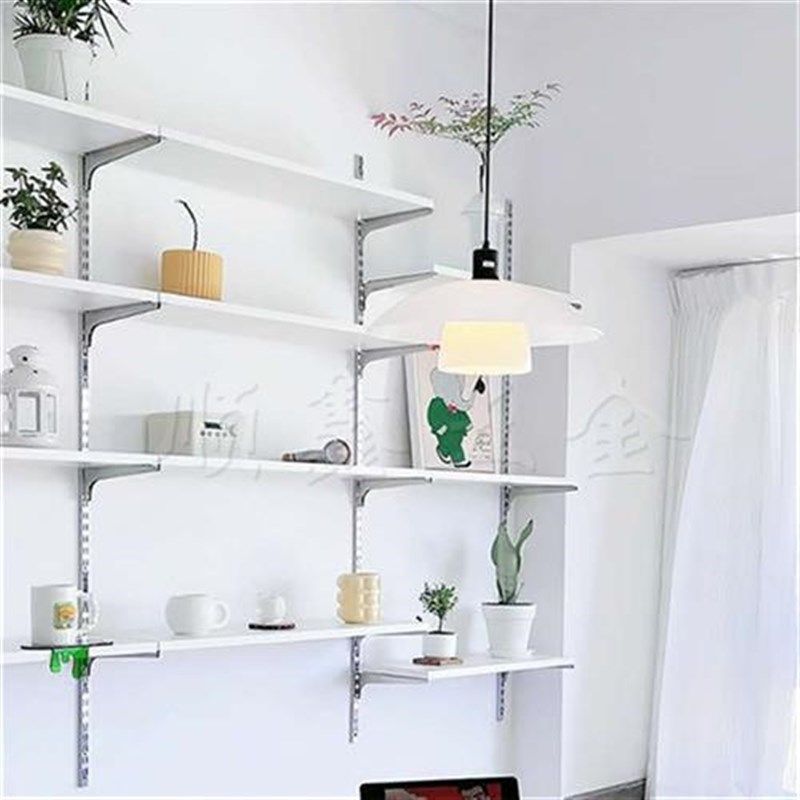 木板置物架层板定制金属衣柜w置衣板AG柱板托货架搁板上墙书架黑,淘宝优惠券,粉丝福利购,淘宝优惠卷