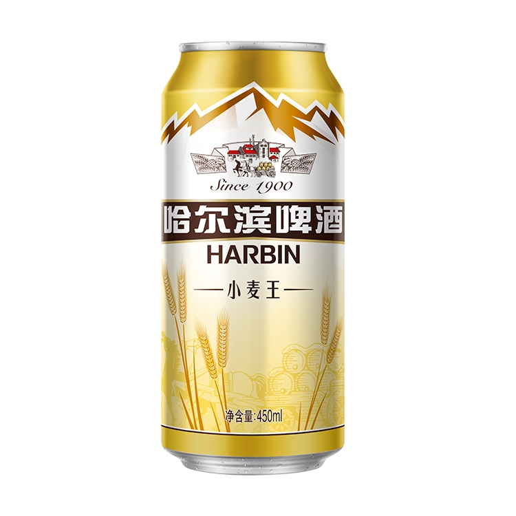 Harbin/哈尔滨啤酒小麦王450ml*15听 装整箱易拉罐罐装 - 图2