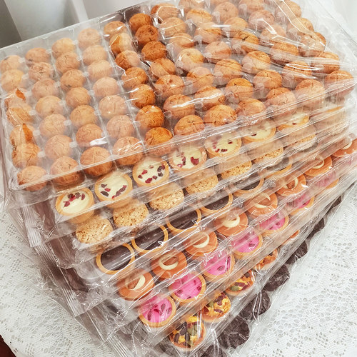 巧能曲奇饼干挞壳巧克力散装大版曲奇灌浆夹心饼干蔓越莓零食批发 - 图0