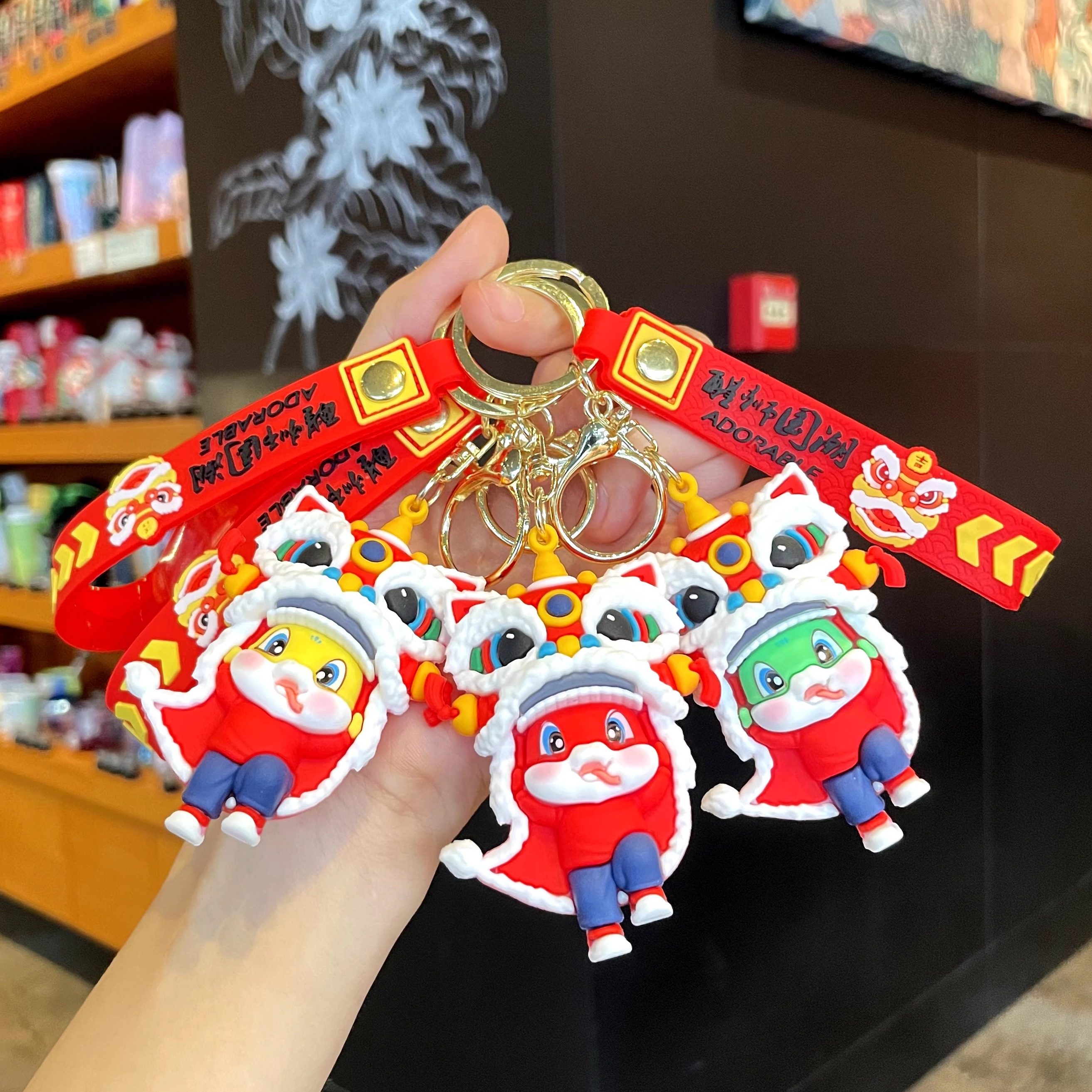 新款蛇年小礼品本命年女钥匙扣定制礼物吉祥物春节礼物装扮伴手礼