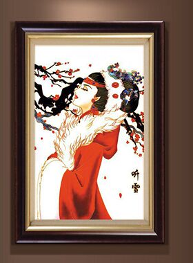 景泰蓝掐丝珐琅画diy材料包 青花瓷非遗手工国潮客厅装饰画