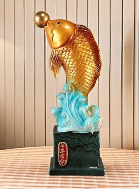 创意装饰客厅家庭入门p玄关新家乔迁礼物年年有余小摆件高级感轻