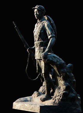 红色文化主题雕塑定制铸s铜红军八路军革命烈士雕像户外博物馆摆