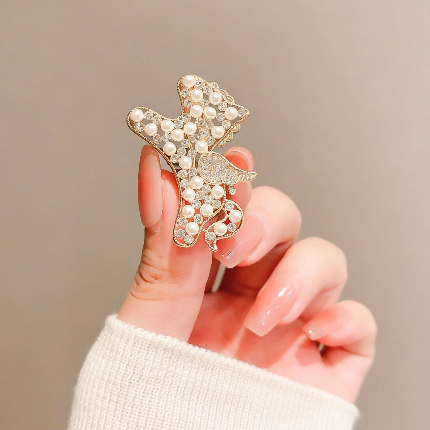 金翼珠驹-韩版轻奢闪钻小马侧边夹秋冬金色百搭发饰气质精致头饰,淘宝优惠券,粉丝福利购,淘宝优惠卷