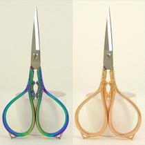 Home Small Scissors Wire Head Cross Embroidered Paper Cut Students Handmade Mealliga Liu Hai Small Clippers Big Hand Circle Scissors