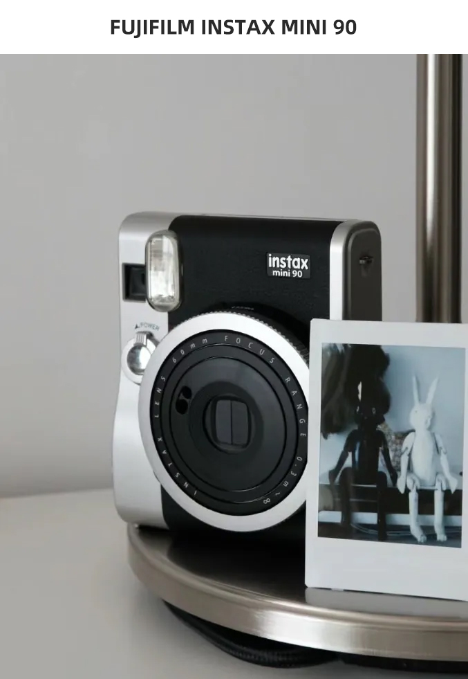 富士 instax mini90拍立得复古一次成像相机即拍即得mini40升级款