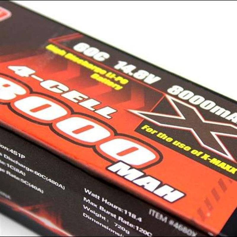 traxxas 大X-MAXX遥控车用 8000MAH 4S 14.8V 60c豹牌锂电池 LIPO - 图2