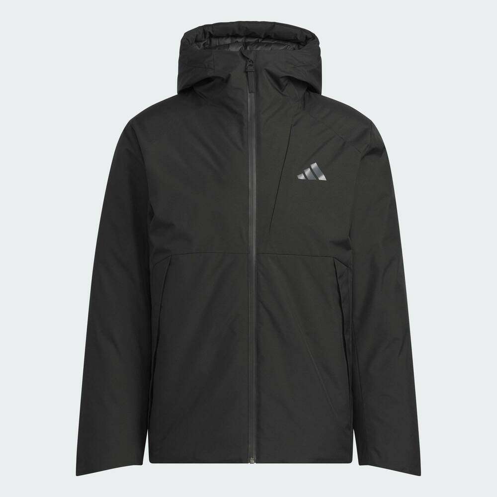 adidas阿迪达斯男子户外运动训练保暖连帽羽绒服外套KQ5505 - 图1