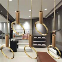 Hanging Clothes Chain Hanging Gold Hanging Ring Clothing Shop Window Top Loading Hook Wall Fixed Hanging Clothes Hanger Wire Rope Rings