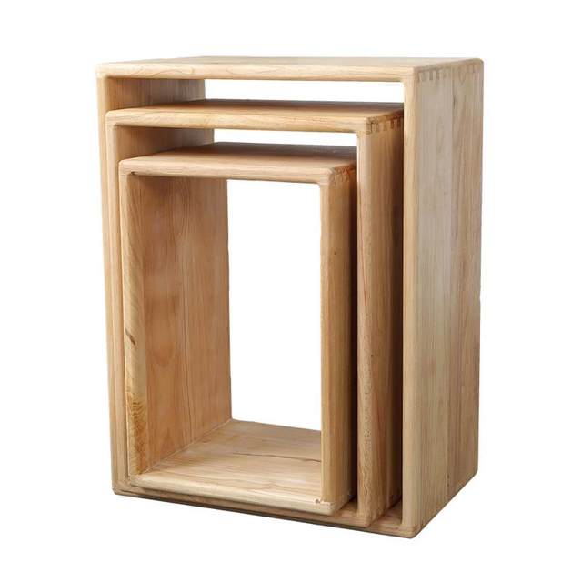 Xishi lattice storage rack solid wood storage cabinet storage rack Living room free combination book shelf floor display rack