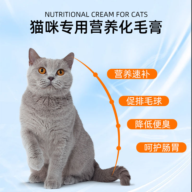 猫咪化毛膏猫用营养膏宠物成猫幼猫专用鱼油调理肠胃猫草片化毛球 - 图1