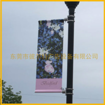 High-speed Road Real Estate Advertising Track Flag Glass Fiber Flagpole Windproof Lamppost Road Flag Manufacturer Direct