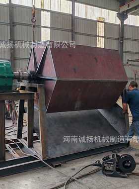 五金镀锌件去锈六角滚筒抛光机六棱铁质零部件除锈去油滚筒抛光机