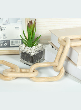 dj源头厂木链环榉木五链连波西米亚欧美农舍装饰