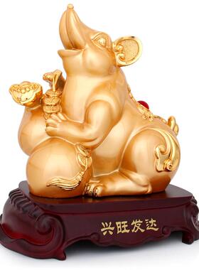 十二生肖摆件一套鼠牛虎兔龙蛇马羊猴鸡狗猪摆件客厅办公室工艺品