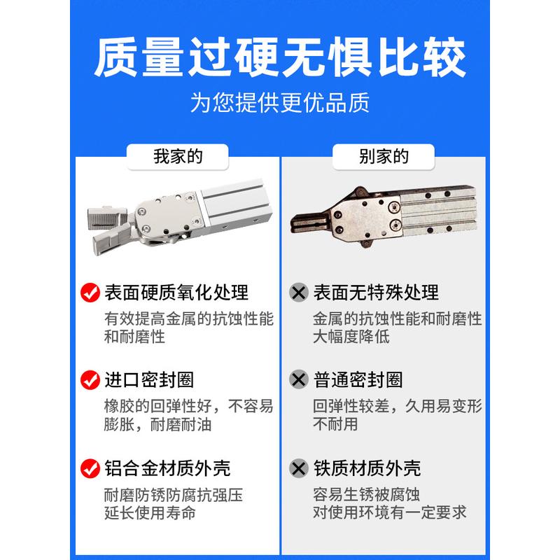 机械手夹具配件大全夹子气动水口夹夹爪2015d/S注塑机1615d斜臂抓 - 图0