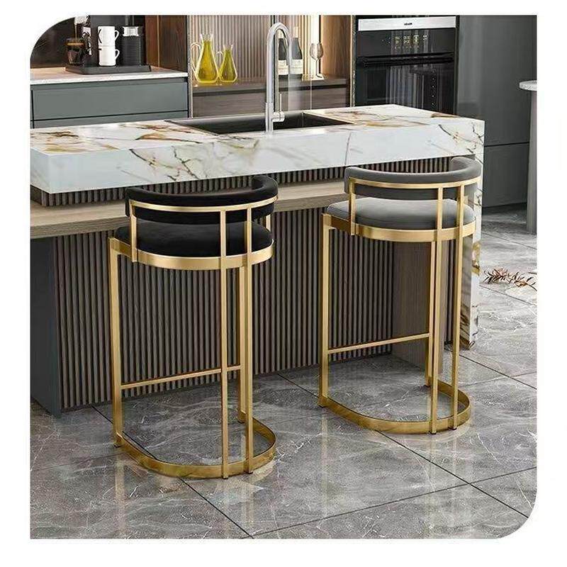 北欧轻奢高脚凳吧台椅台靠背咖啡厅酒吧椅家用岛现代简约高脚椅子,淘宝优惠券,粉丝福利购,淘宝优惠卷
