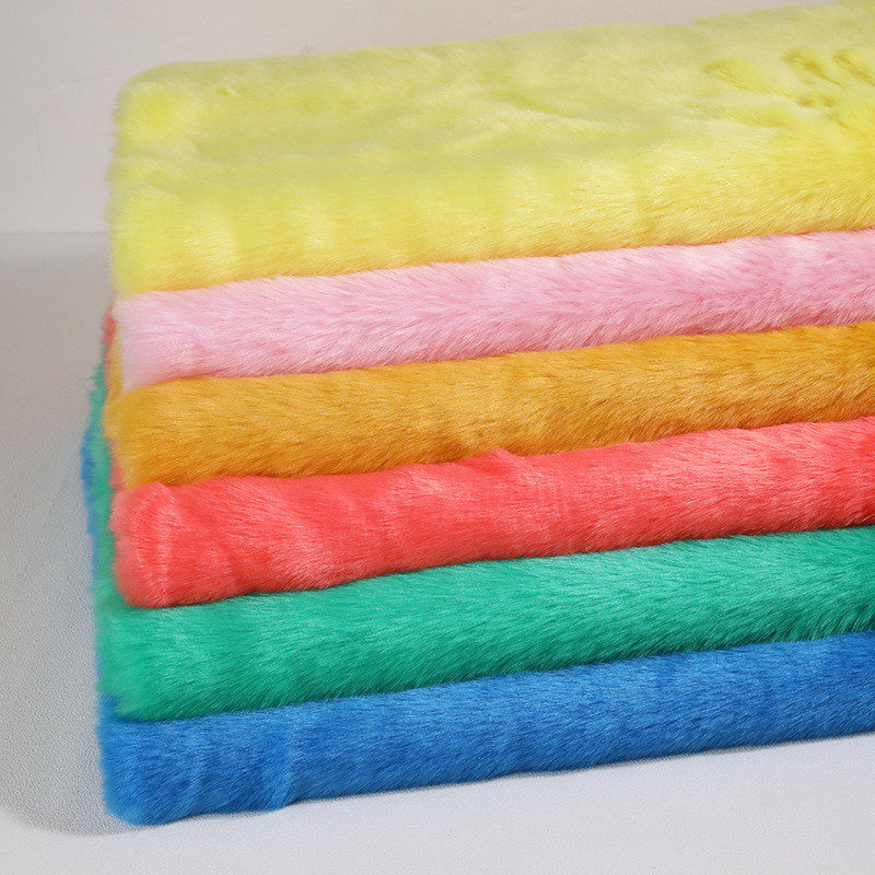 加厚仿狐狸毛布料人造毛皮草柜台装饰地毯服装围巾马甲布兽装毛料 - 图3